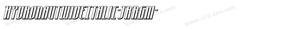 HydronautWideItalic-JRRgM字体转换