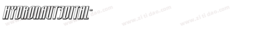 hydronaut3dital字体转换