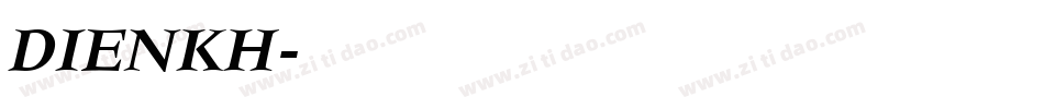 DIENKH字体转换