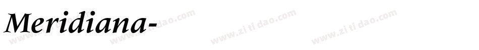 Meridiana字体转换