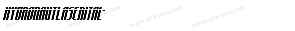 hydronautlaserital字体转换