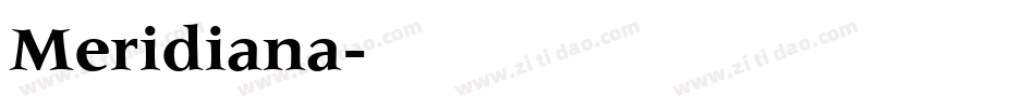 Meridiana字体转换