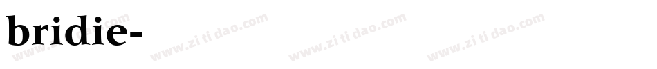 bridie字体转换