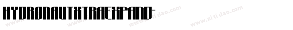 hydronautxtraexpand字体转换