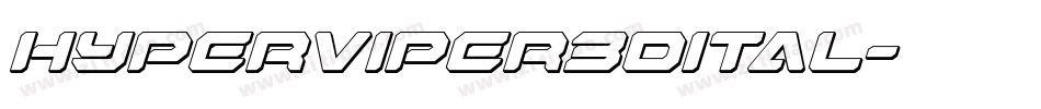 hyperviper3dital字体转换
