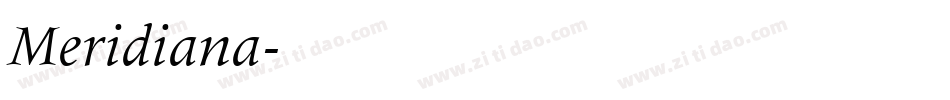Meridiana字体转换