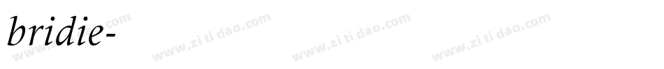 bridie字体转换