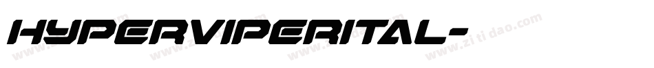 hyperviperital字体转换