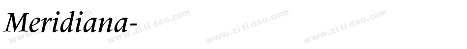 Meridiana字体转换