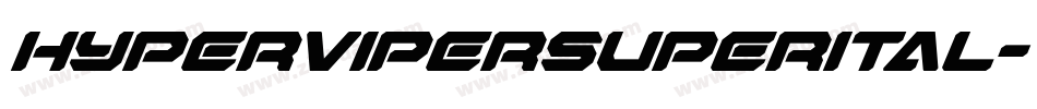 hypervipersuperital字体转换