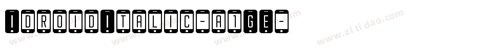 IdroidItalic-a1GE字体转换