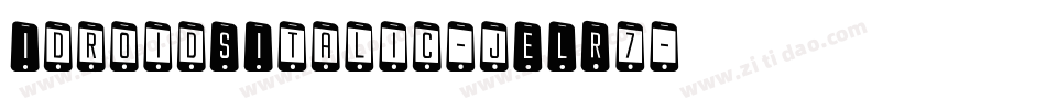 IdroidSItalic-jELR7字体转换