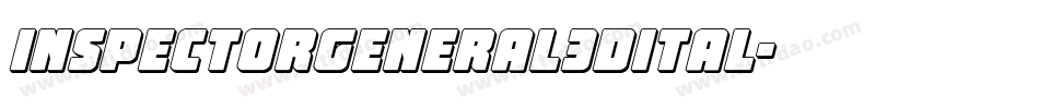 inspectorgeneral3dital字体转换