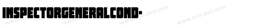 inspectorgeneralcond字体转换