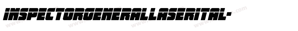 inspectorgenerallaserital字体转换