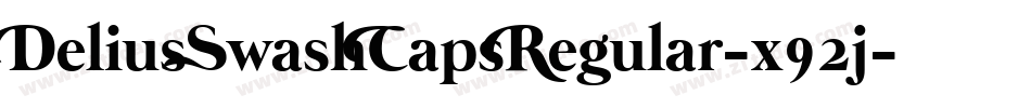DeliusSwashCapsRegular-x92j字体转换