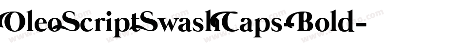 OleoScriptSwashCaps-Bold字体转换