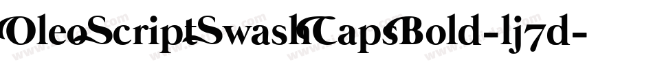 OleoScriptSwashCapsBold-lj7d字体转换