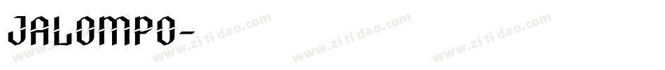 jalompo字体转换