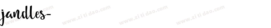 jandles字体转换