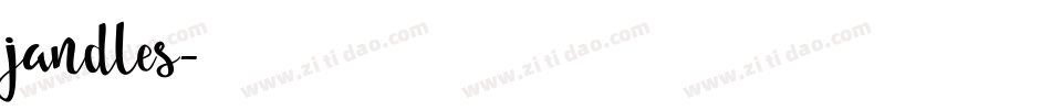 jandles字体转换