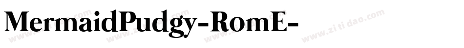 MermaidPudgy-R0mE字体转换