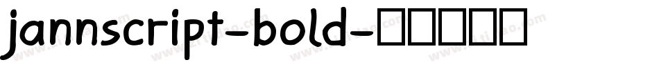 jannscript-bold字体转换