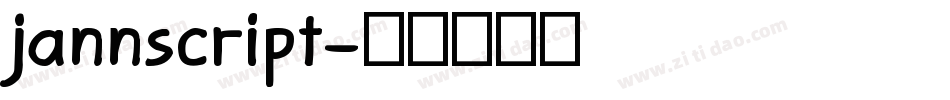 jannscript字体转换
