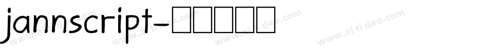 jannscript字体转换