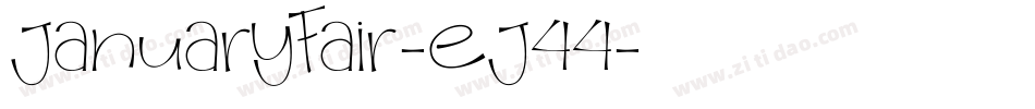 JanuaryFair-Ej44字体转换