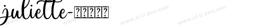 juliette字体转换