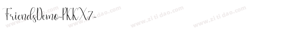 FriendsDemo-PKKX7字体转换