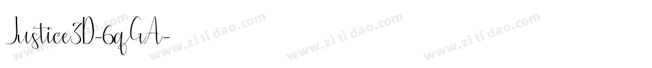 Justice3D-6qGA字体转换