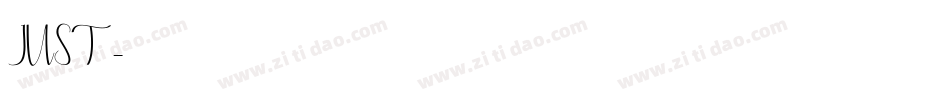 JUST字体转换