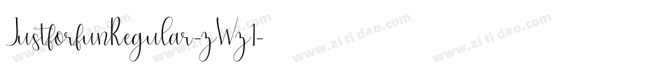 JustforfunRegular-zWz1字体转换
