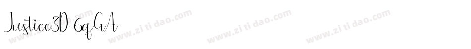 Justice3D-6qGA字体转换