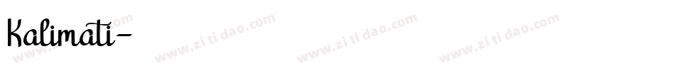 Kalimati字体转换