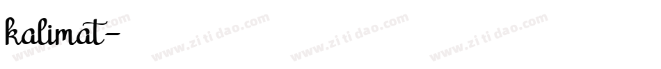 kalimat字体转换
