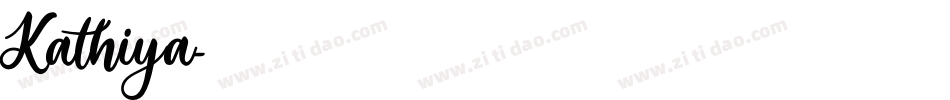 Kathiya字体转换
