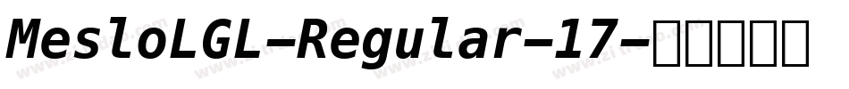 MesloLGL-Regular-17字体转换