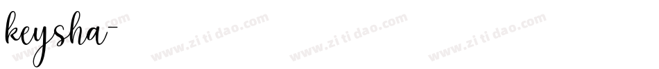 keysha字体转换
