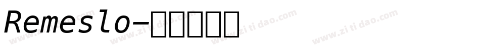 Remeslo字体转换
