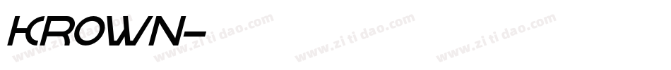 krown字体转换