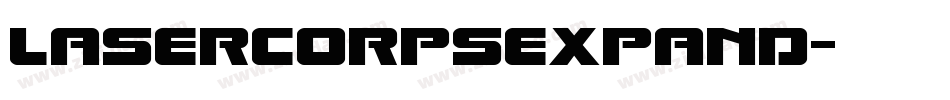 lasercorpsexpand字体转换