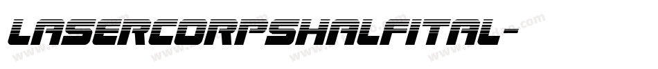 lasercorpshalfital字体转换