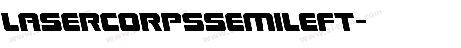 lasercorpssemileft字体转换