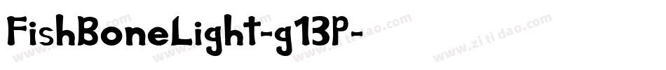 FishBoneLight-g13P字体转换