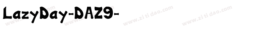 LazyDay-DAZ9字体转换