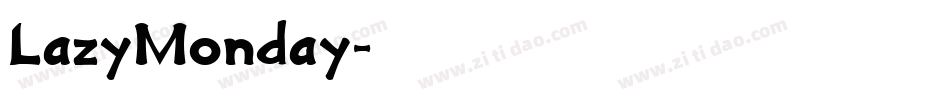 LazyMonday字体转换