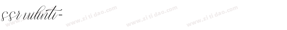 ssruilinti字体转换